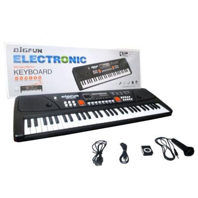 Picture of Keyboard Piano for Kids, Kids Piano 61 Keys Portable Pianos Keyboards with Microphone MP3 Function Led Display Musical Toys for 3-12 Years Old Boys Girls Kid
