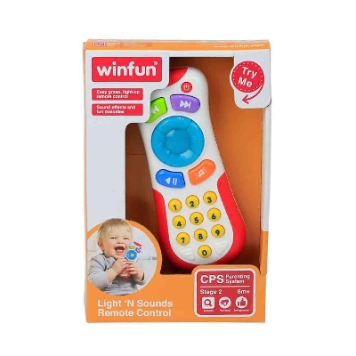 Picture of Light 'N Sounds Remote Control with Light and Sound for Babies White-Winfun  000723