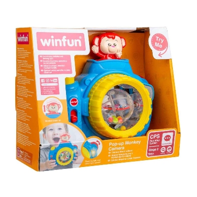 Picture of Winfun Pop up Monkey Camera  My First Baby Selfie Phone & Pop Up - Twin Pack -000766