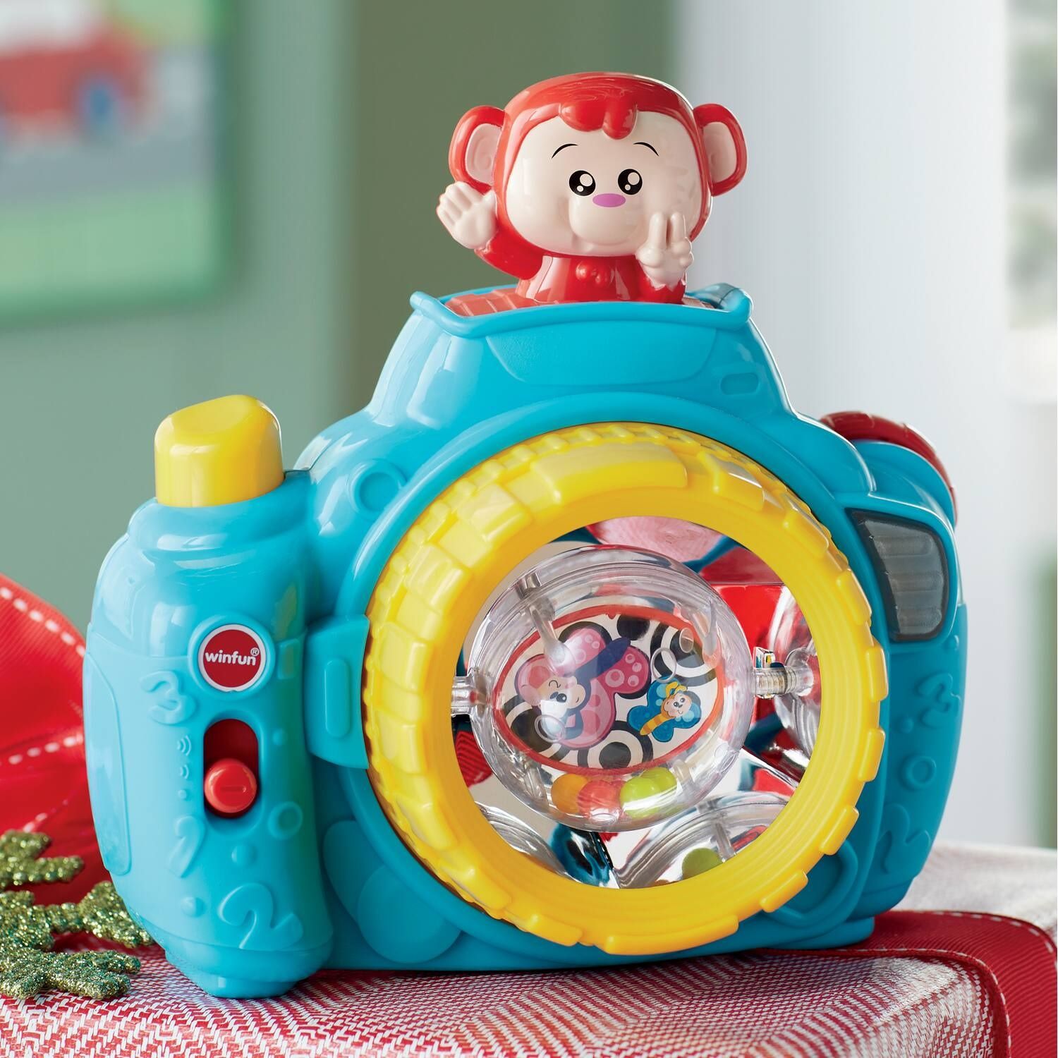 Picture of Winfun Pop up Monkey Camera  My First Baby Selfie Phone & Pop Up - Twin Pack -000766