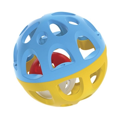 Picture of Winfun Easy Grasp Rattle Ball 000779 Bell Ball, Safe Elastic Plastic Cog Rattle Educational Play, Interactive Bathing Suit