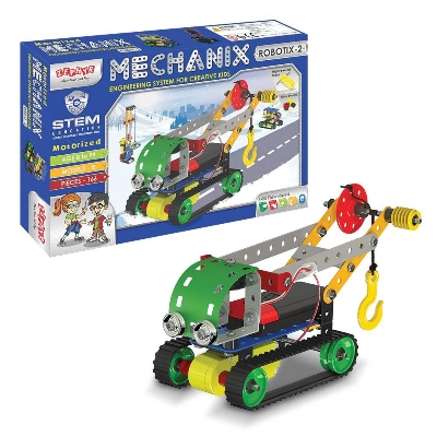 Picture of Zephyr Robotix 2 Motorized Educational Toy Building Blocks Construction Set, for Boys and Girls-01063