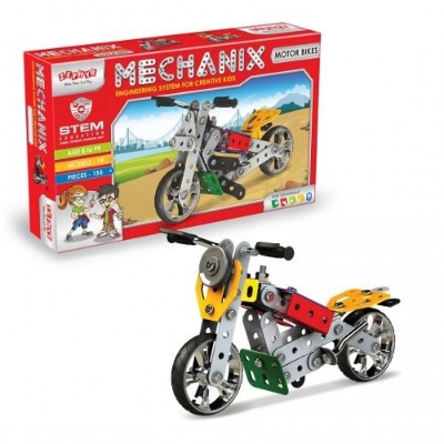 Picture of Zephyr Mechanix – Motorbikes creative block building set for kids-01008