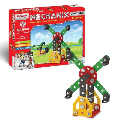 Picture of Zephyr 01062 Mechanix Gaint Wheel-Beginner DIY Stem and Education Metal Construction Set, for kids Return Gifts Set-01062