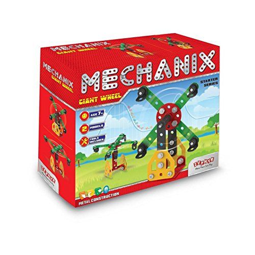 Picture of Zephyr 01062 Mechanix Gaint Wheel-Beginner DIY Stem and Education Metal Construction Set, for kids Return Gifts Set-01062