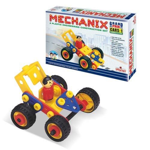Picture of Zephyr Plastic Mechanix - Cars 1, 4 models Educational STEM Learning Building and Construction Toy, Age 3 to 8 for-kid-02001