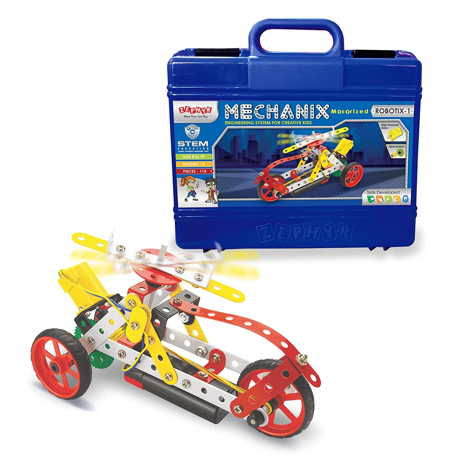 Picture of Mechanix Robotix - 1 Smart Bag Construction Building Blocks DIY Toy for kids 01068