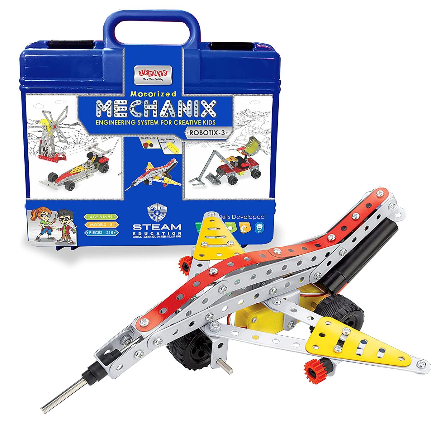 Picture of Zephyr Mechanix Robotix - 3 Smart Bag 01074 block set