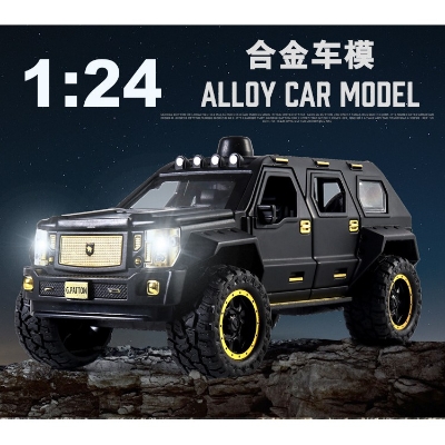 Picture of 1:24 G.PATTON SUV Truck Diecast Model Car SUV Toys For Children Sound Lighting Pull Back