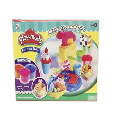 Picture of Play mud with ice cream maker, FOR KIDS Play Muds - Ice Cream Maker Set - Pretend Playdough.