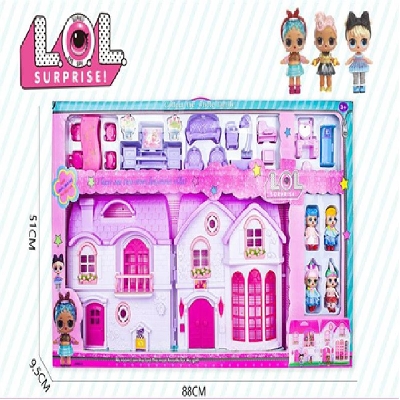 Picture of Dream Room Doll House Fashion Doll Villa And Furniture Set For Kids Good Quality (Best Gift)