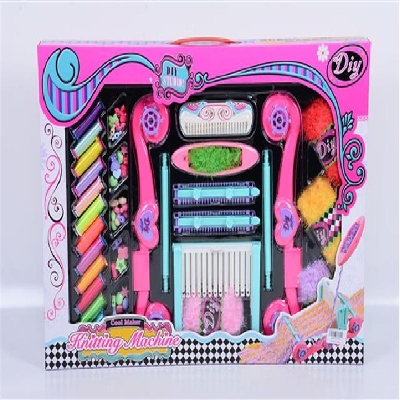 Picture of New attractive kids Loom, yarn, beads and thread DIY Knitting Machine Studio toys