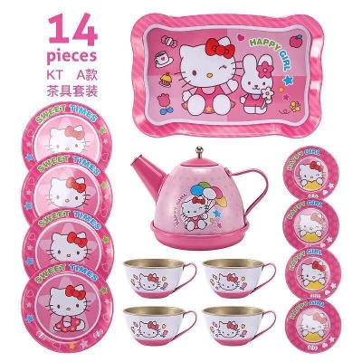 Picture of Hello Kitty Girl new Tea Party Cooking Toy Play Gift Set