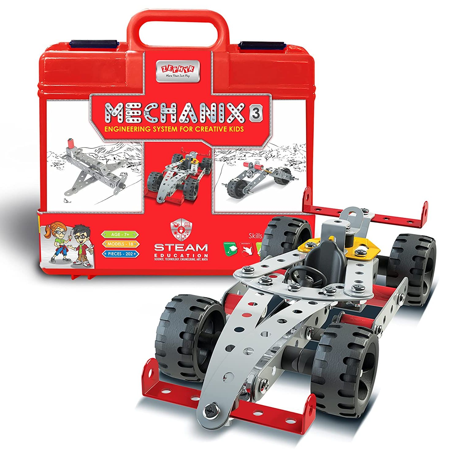 Picture of Mechanix New 3 Smart Bag, Zephyr Construction Toy, Building Blocks, DIY Toy For kids 01070