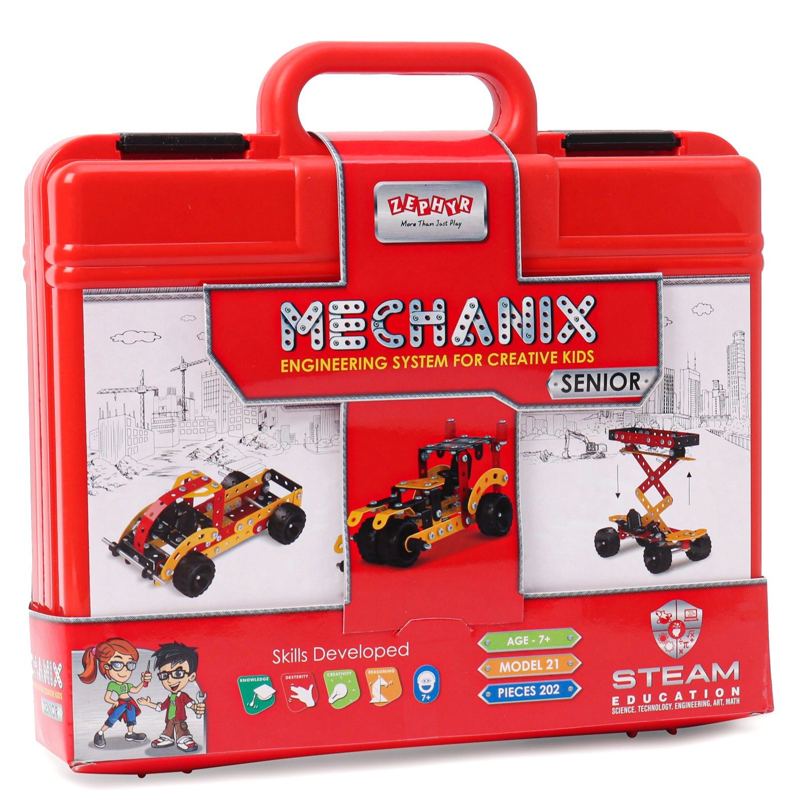 Picture of Zephyr Mechanix- Senior- Smart Bag Metal Advance Multimodel Making Steam Toy With Bag 09007