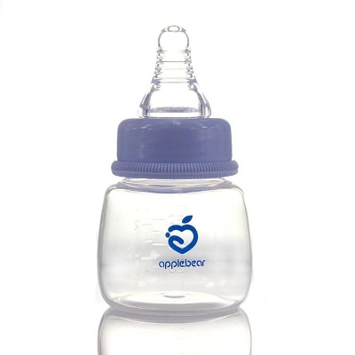Picture of AppleBear Glass Baby Bottle Medium Flow Silicone60 ML