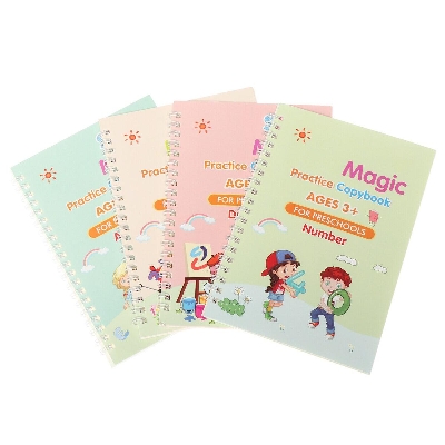 Picture of GROOVE PRACTICE BOOK FOR PRESCHOOL MATH NUMBER ALPHABET DRAWING WITH PEN 1pc