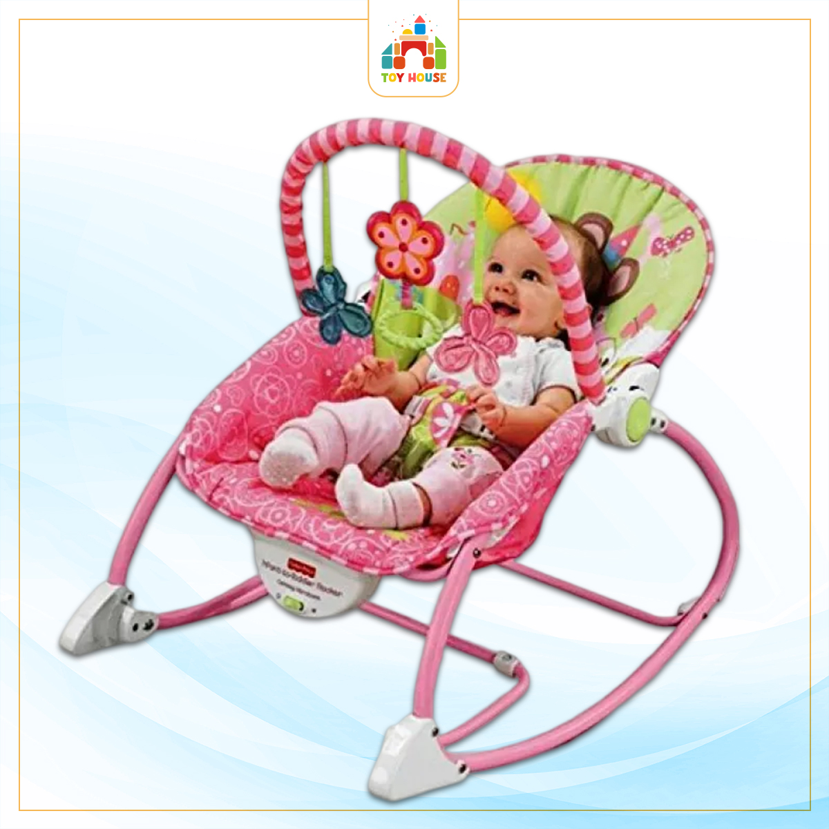 Picture of Baby Infant Toddler Cradle Rocker Baby Bouncer Chair Baby Swing ChairNewborn to Toddler Music and Vibrating Rocker Chair with Calming Vibrations, Adjustable Mode, Assorted Design
