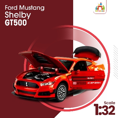 Picture of 1:32 Ford Mustang Shelby GT500 Alloy Sports Car Model Diecast Metal Vehicles Car Model High ulation Collection Kids Gift