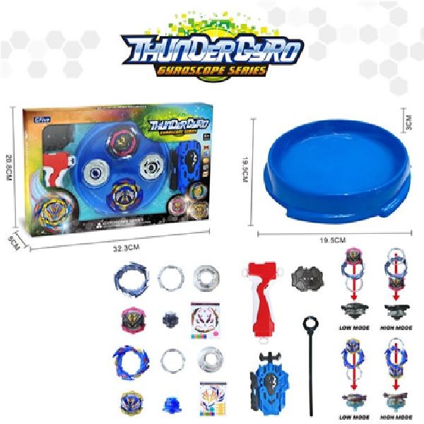 Picture of Spinning top with pull launchers,grip,stadium(2),Spinning Tops Set With Launcher,Gyroscope Gyro Novelty Toys Games Metal Fusion Battling Tops stadium Good Gift for Boys Party Children