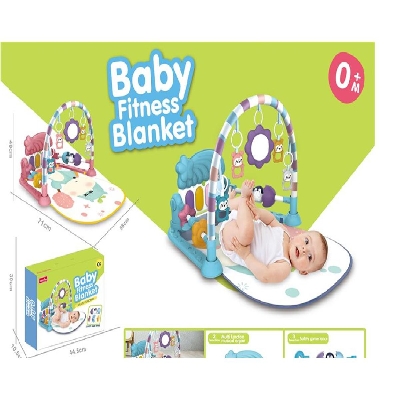 Picture of Hippo baby fitness blanket pedal piano fitness rack ,Baby play mat, music pedal piano fitness rack baby multifunctional pedal piano play mat toy, suitable for toddlers 1-36 months