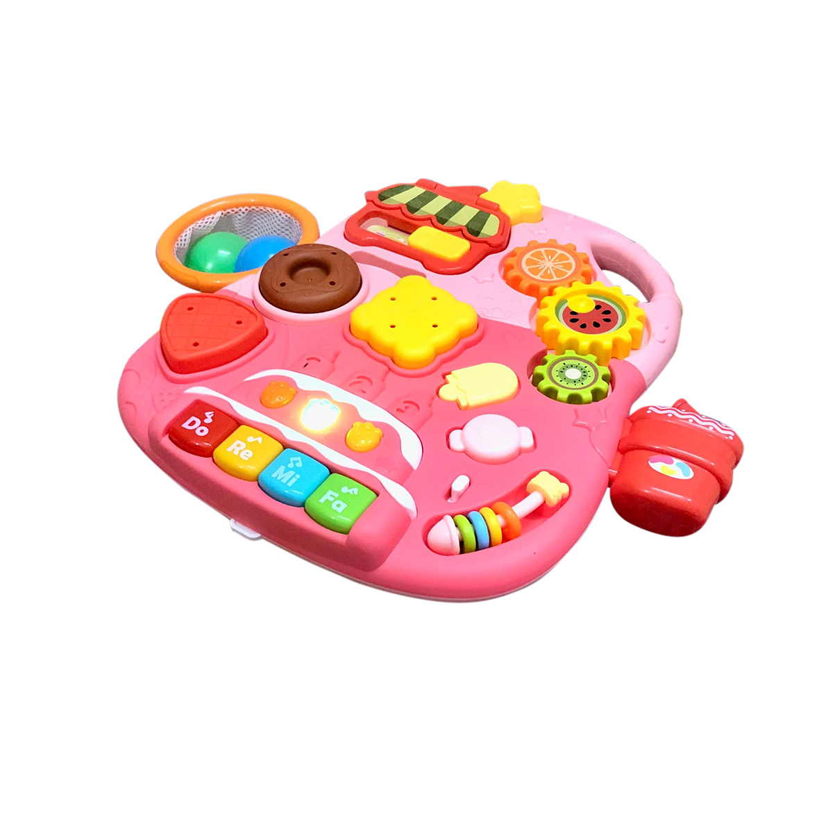 Picture of Pink two in one  and active table cake walker push walker baby activity-HE0815