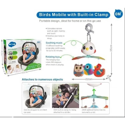 Picture of Music carousel E 995 A (12) "Hola", "Bird", melody, automatic wrapping, in a box