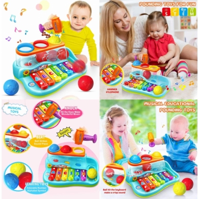 Picture of Baby Toys 12-18 Months Montessori Toys for 1 Year Old Girl Gifts, 1 Year Old Toys Pound Toy with Xylophone Toys for 1 Year Old Boy Gifts, Music Developmental Toddler Toys Age 1-2 Baby Boy Girl Toys