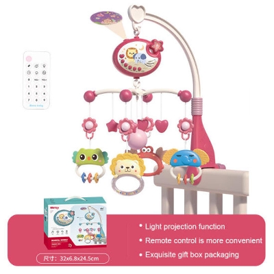 Picture of Hot Sell Remote Control Baby Projection & Night Light Bed Bell Multifunction Baby Crib Mobile - Baby Toys