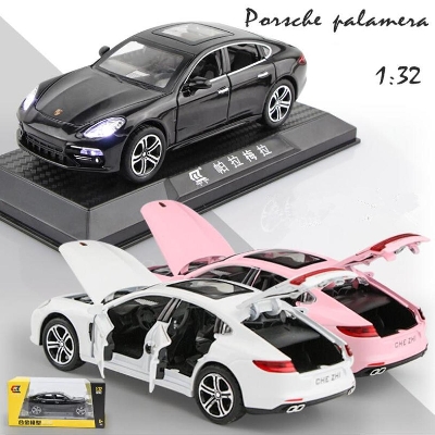 Picture of Porsche Panamera Diecast Alloy Car 1:32 Supercar Vehicles 6 open Metal Car Model Car Sound Light Toys For Gift