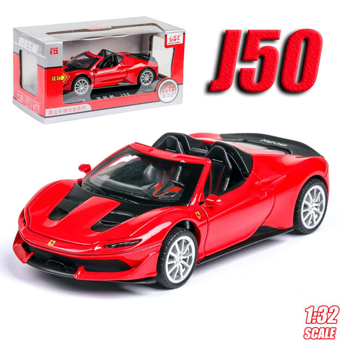 Picture of Ferrari J50 Diecast Alloy Car 1:32 Supercar Vehicles Metal Car Model Car Sound Light Toys For Gift