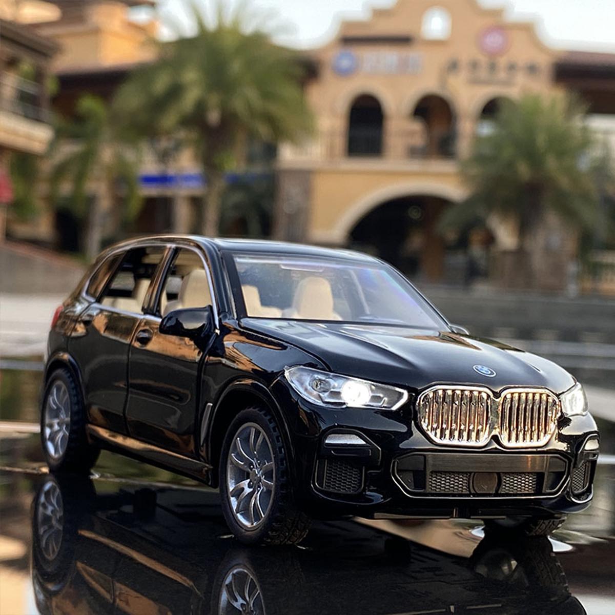 Picture of 1:32 BMW X5 SUV Diecast Alloy Car Luxurious Simulation Toy Vehicles Metal Car 6 Doors Open Model Car Sound Light Toys For Gift