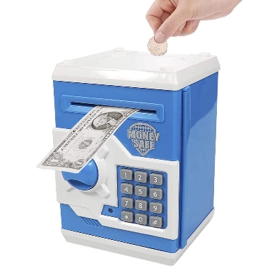 Picture of Electronic Piggy Bank Safe Box Money Boxes For Children Digital Coins Cash Saving Safe Deposit Mini ATM Machine Kids