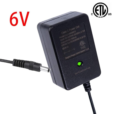 Picture of 6 volt battery charger for kids electric ride on toys battery power adapter
