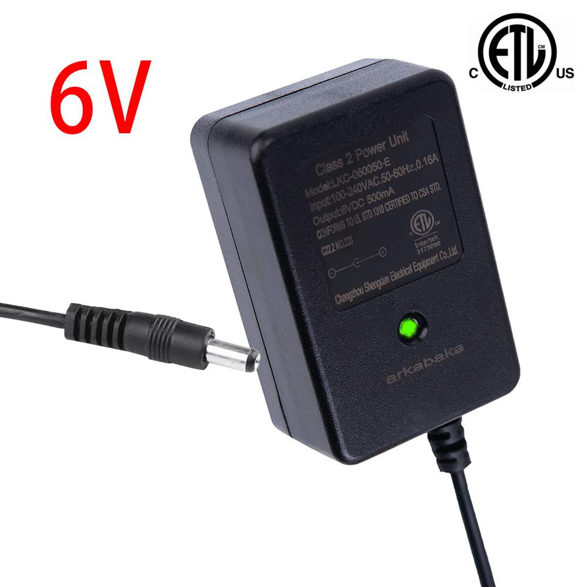 Picture of 6 volt battery charger for kids electric ride on toys battery power adapter