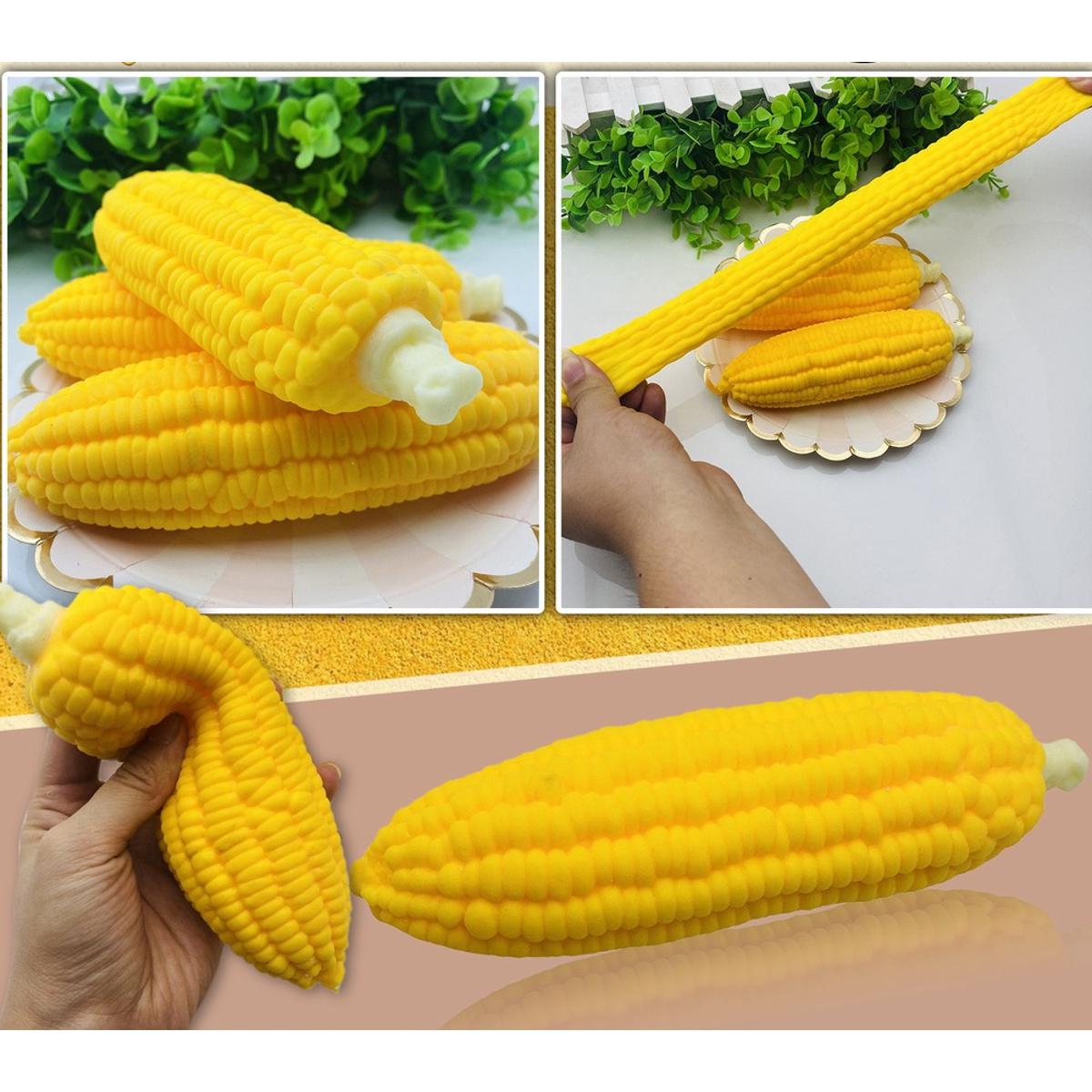 Picture of Squishy Party Favors Corn Shape Toys For Kids - 1 Piece Yellow Color