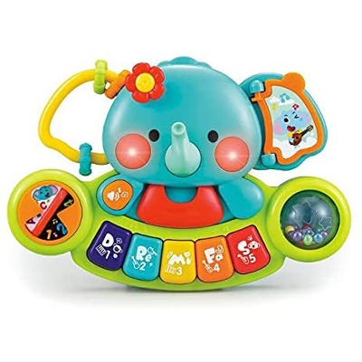 Picture of Hola 3135 Elephant-Shaped Piano Toy for Kids