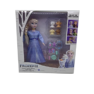 Picture of 11 Inch Disney Frozen Solid Princess With Pet Dog Accessories