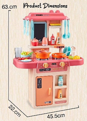 Picture of KGINT Kids New Toy 42 Pcs Kitchen Set for Kids Pretend Play Kitchen Toy Set for Kids Kitchen Set for Kids Girls (Multi)