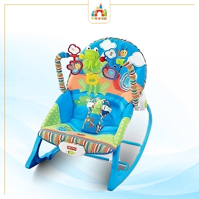 Picture of Baby Infant to Toddler Rocker with sleeping sound Baby Rocker-Multicolor