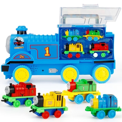 Picture of Thomas and friends Train set 5 Pcs Thomas storage train set Pull Back toy for kids gift