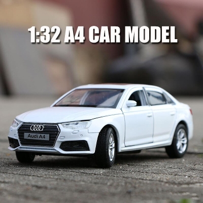 Picture of 1:32 Audi A4L Diecast Car Alloy Vehicles Car Model Metal Toy Model Pull back Sound Light Special Edition