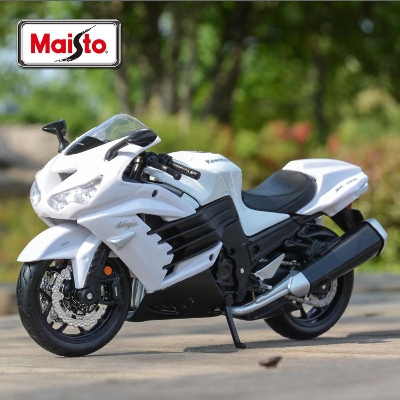 Picture of Maisto 1:12 Kawasaki Ninja ZX 14R Diecast Alloy Motorbike Vehicles Collectible Hobbies Motorcycle Model Toys