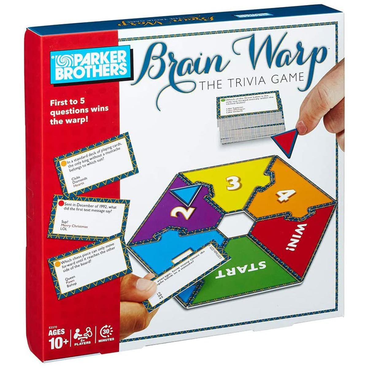 Picture of Hasbro Brain Warp The Trivia Game Multiplayer Board Game by Parker 10+ Brothers