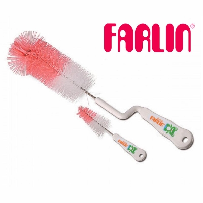 Picture of Farlin Bottle & Nipple Brushes 2 in 1 Pack BF-260
