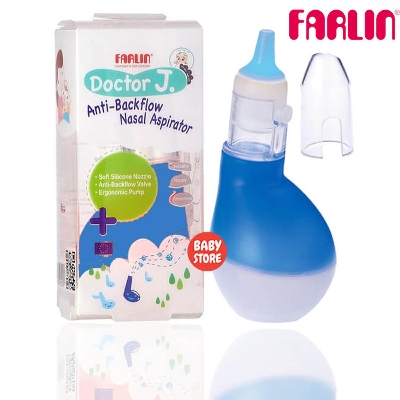 Picture of Farlin Anti Backflow Nasal Aspirator helps relieves baby's stuffy nose