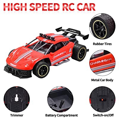 Picture of 1:16 Spray Runner RC Car Rechargeable High Speed 2.4 GHz Multi-Directional Movement Simulation Drift Smoke Remote Control Car Kids Toys