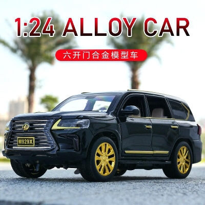Picture of Lexus M929X SUV Off Road Diecasts 1:24 Alloy Car Luxurious Simulation Toy Vehicles Metal Car 6 Doors Open Model Car Sound Light Toys For Gift
