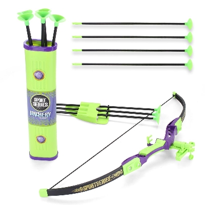 Picture of Kids Archery Set Bow & Arrow Set toy for Kids with Target Board, Arrow Holder and 3 Safe Arrow