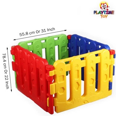 Picture of Play yard + Lucky Baby Safety gates play panel set Visit